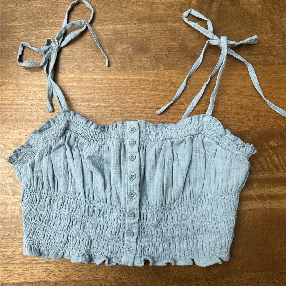 Aeropostale Light Blue Crop Top
